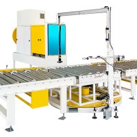 沒有叉車孔的托盤如何實(shí)現(xiàn)井型捆扎