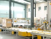 全自動(dòng)托盤(pán)在線纏繞包裝線